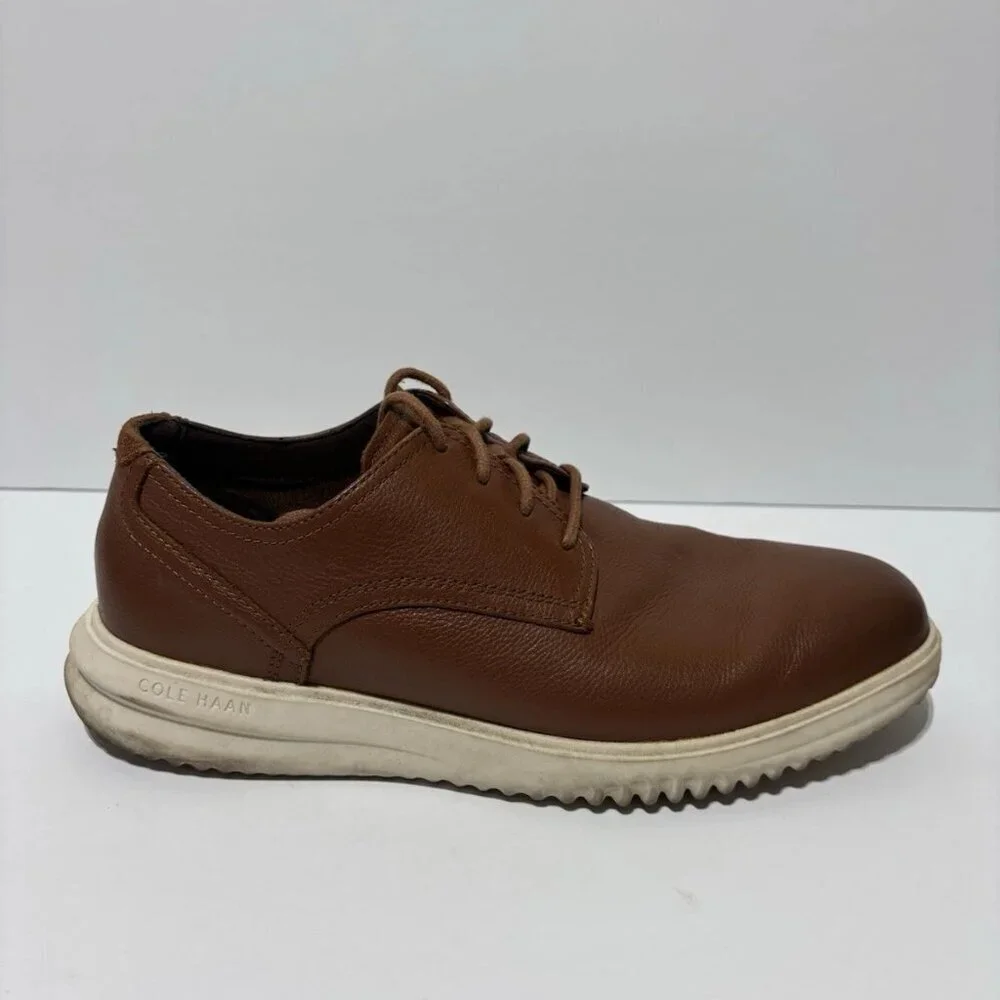 Cole Haan Men’s Grand+ Plain Toe Oxford Tan, Size 10 M